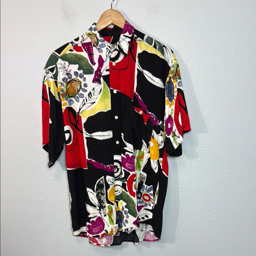 Vintage‎ Haupt Multicolor Abstract Men's Shirt